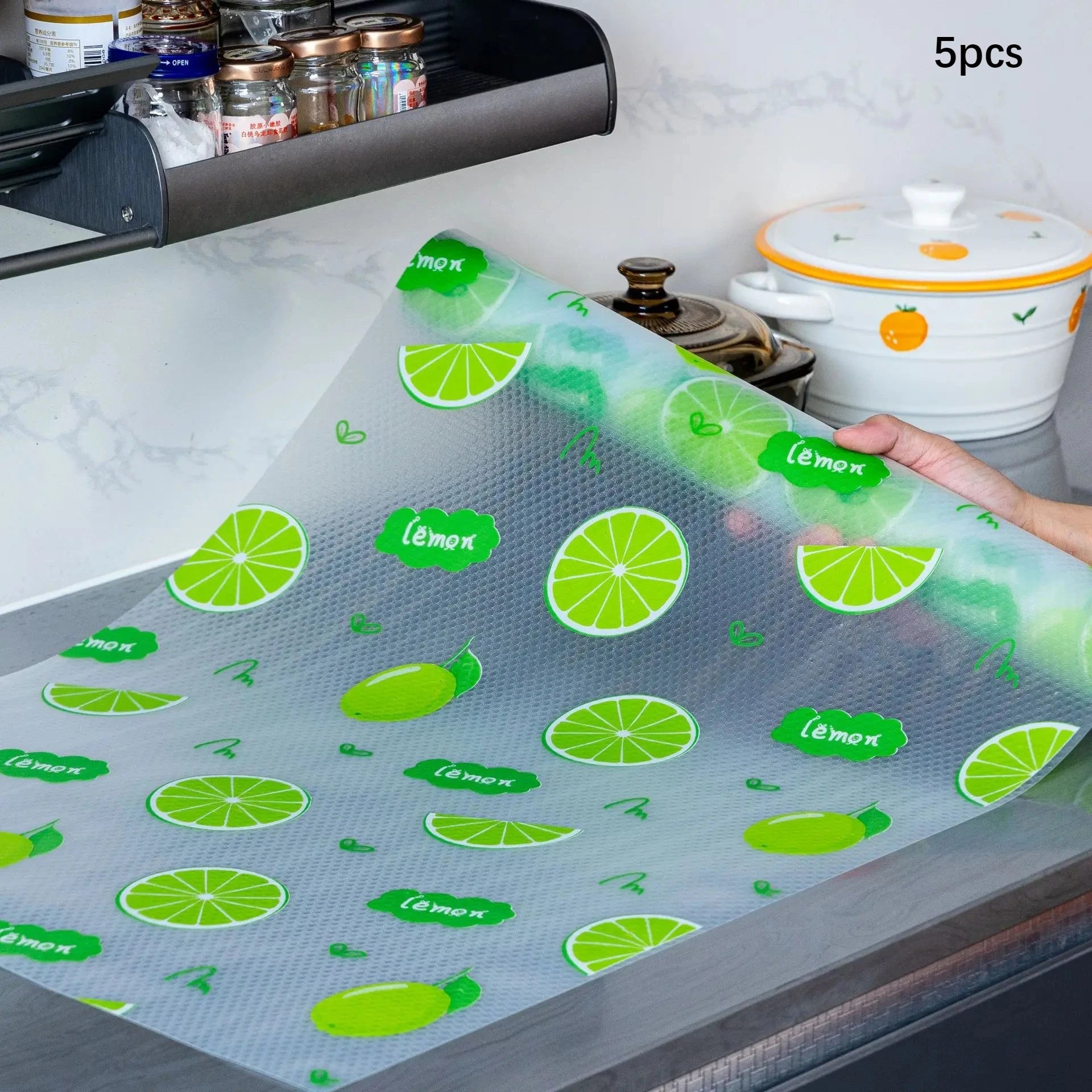 5pcs EVA Foam Cabinet Drawer Liners Non-Slip Mats, Waterproof Oil-Proof Shelf Liner for Kitchen Cabinets/Drawers/Shoe Racks