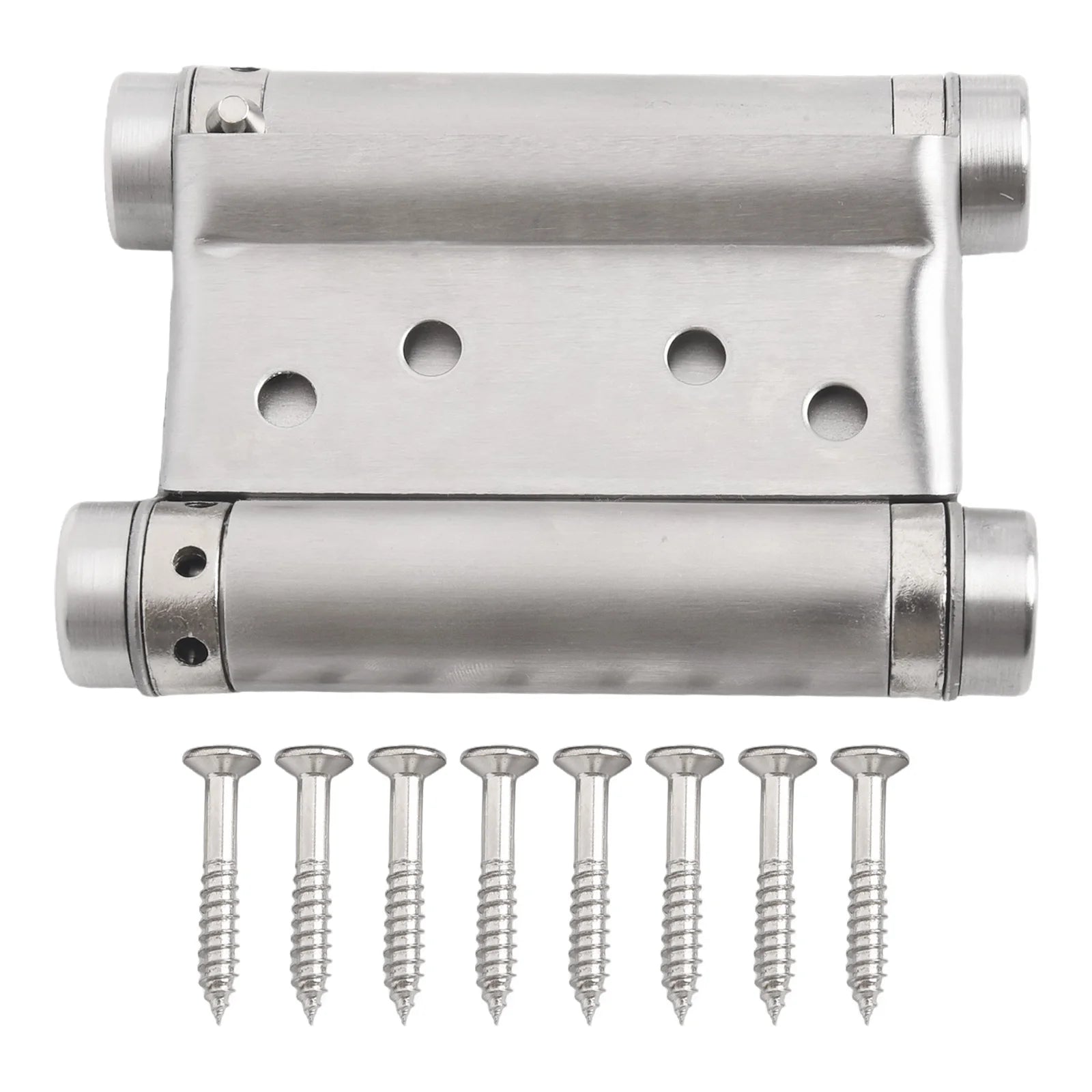Double Spring Hinge Two-Way Free Door Hinge Stainless Steel  Automatic Door Closing Garage Door Hinges Fence Dedicated Hardware