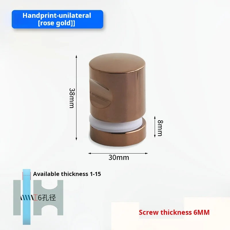 Glass Door Handle Bathroom Door Shower Door Handle Sliding Door Display Cabinet Wine Cabinet Barn Door Single Hole Round Knob