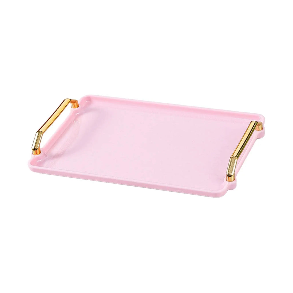 Rectangle Serving Tray Luxury Multipurpose Rectangular Art Tray Platter for Snacks Meals Breakfast Coffee Table Bathroom Vanity