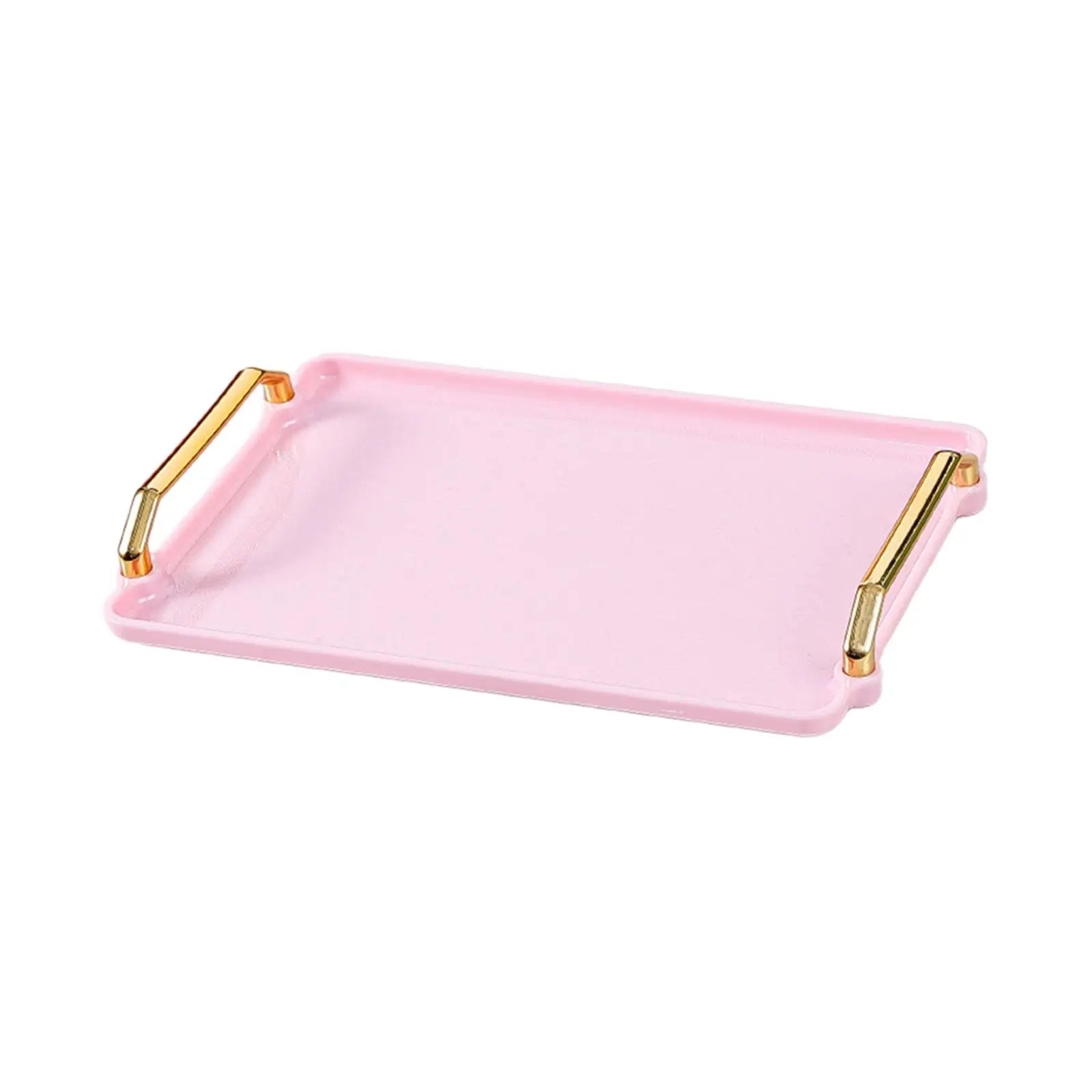 Rectangle Serving Tray Luxury Multipurpose Rectangular Art Tray Platter for Snacks Meals Breakfast Coffee Table Bathroom Vanity