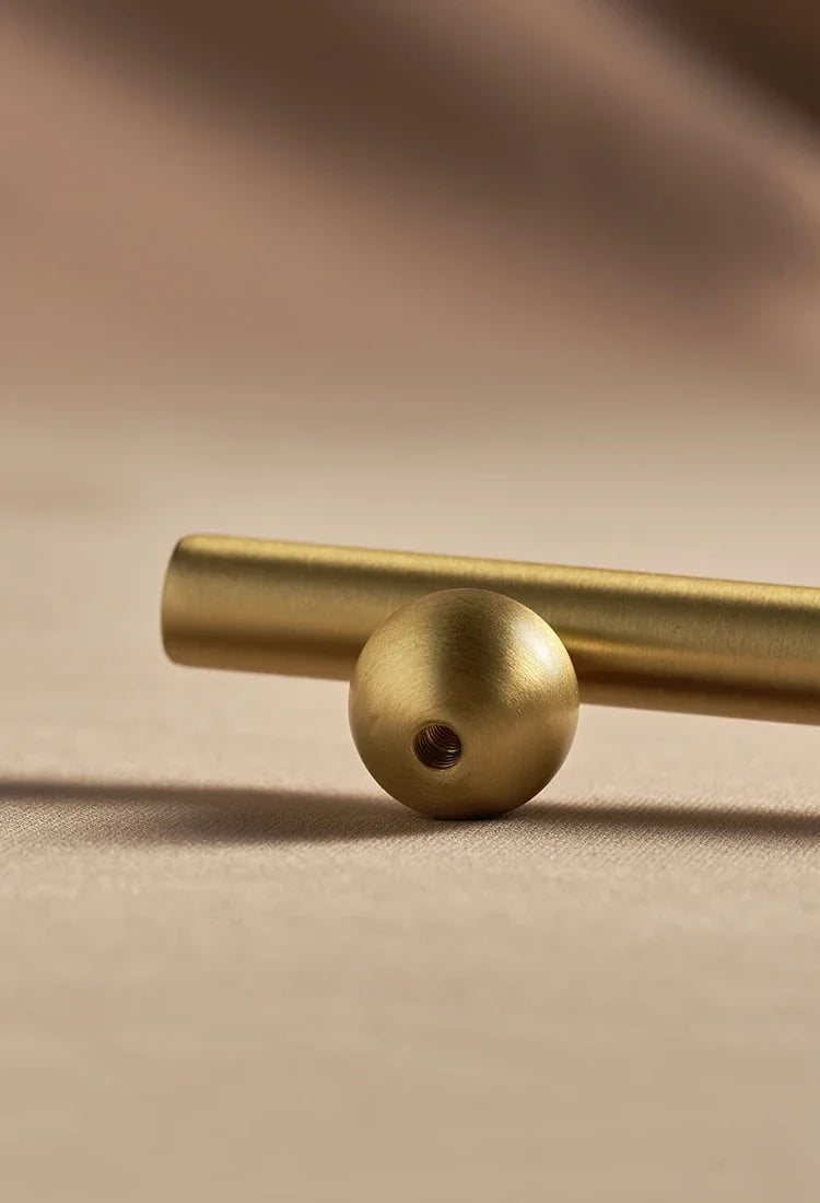 Creative Brass Cabinet Handle New High-end Modern Minimalist Drawer Cabinet Wardrobe Door  Light Luxury Cabinet Long Handle