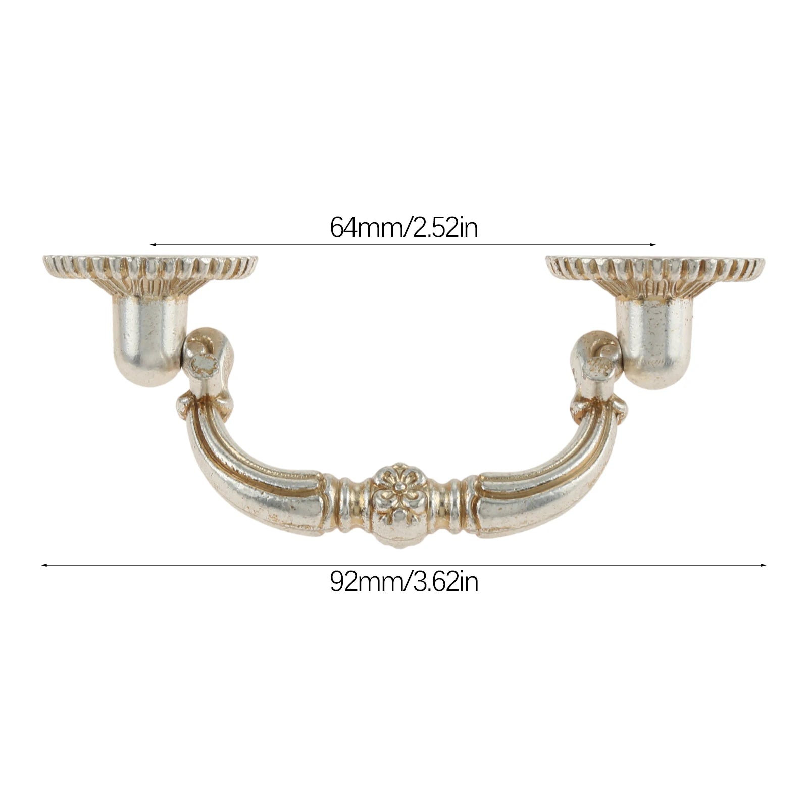 Antique Silver Gold Drawer Cabinet Knobs Furniture Handles Door Pulls for Cupboard Kitchen Retro Hardware Home Decor with Screw