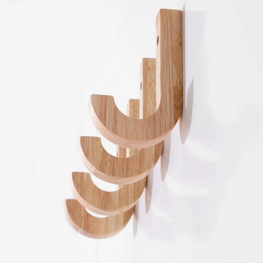 Wood Clothes Hanger Wall Mounted Coat Racks Storage Hook Key Holder Hat Scarf Handbag Hanger Organizer Home and Decoration Hooks