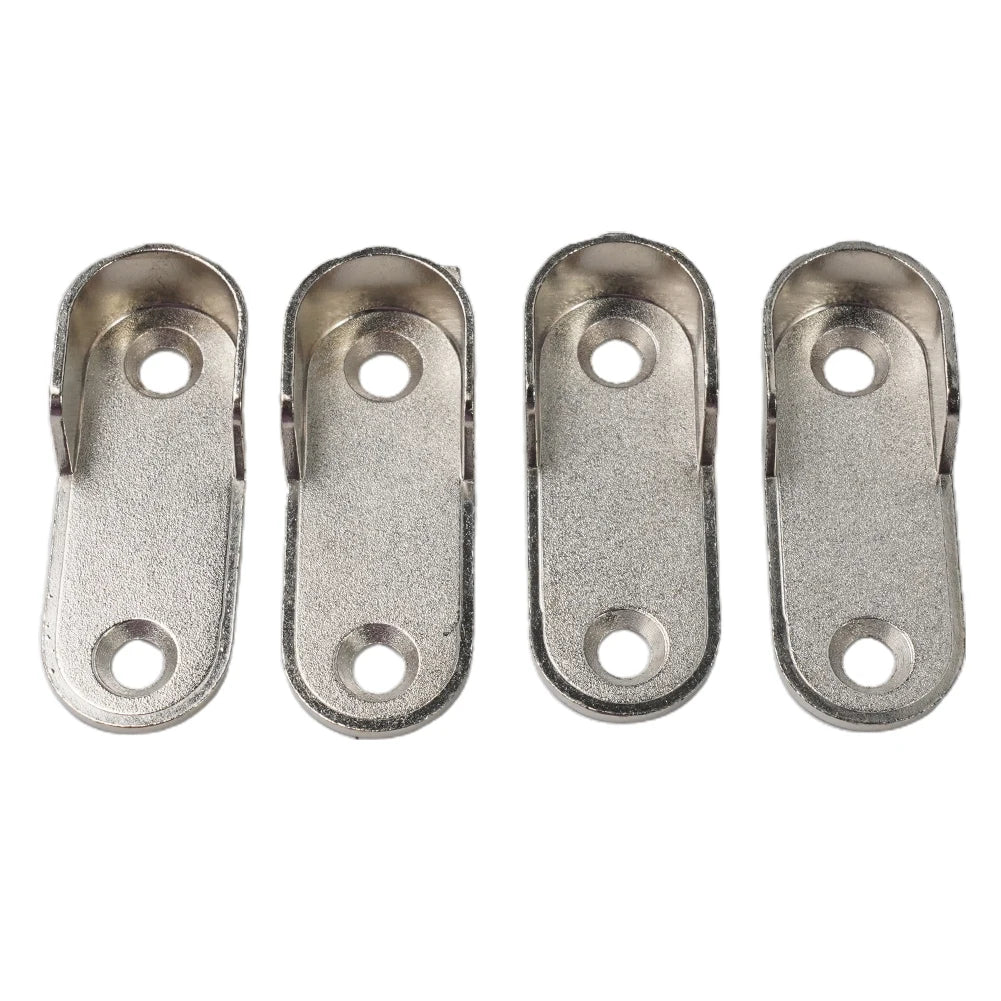 2/4/8pcs Wardrobe Clothes Tube Support Closet Rod Pole End Bracket Thickening Holder 47*19*2mm Closet Brackets