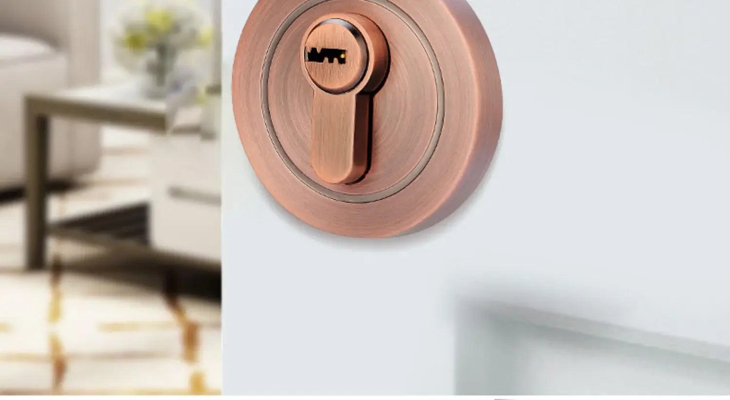 Hidden door lock; concealed lock; wooden door lock; single and double-sided lock; bedroom door lock; hallway lock; auxiliary ind