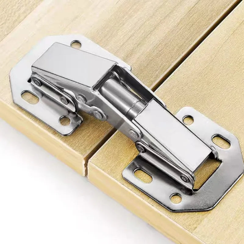 16-2Pcs Cabinet Hinges Adjustable Mounting Plates for Framed or Frameless Doors Soft Close  90 Degree Hinge Furniture Hardware