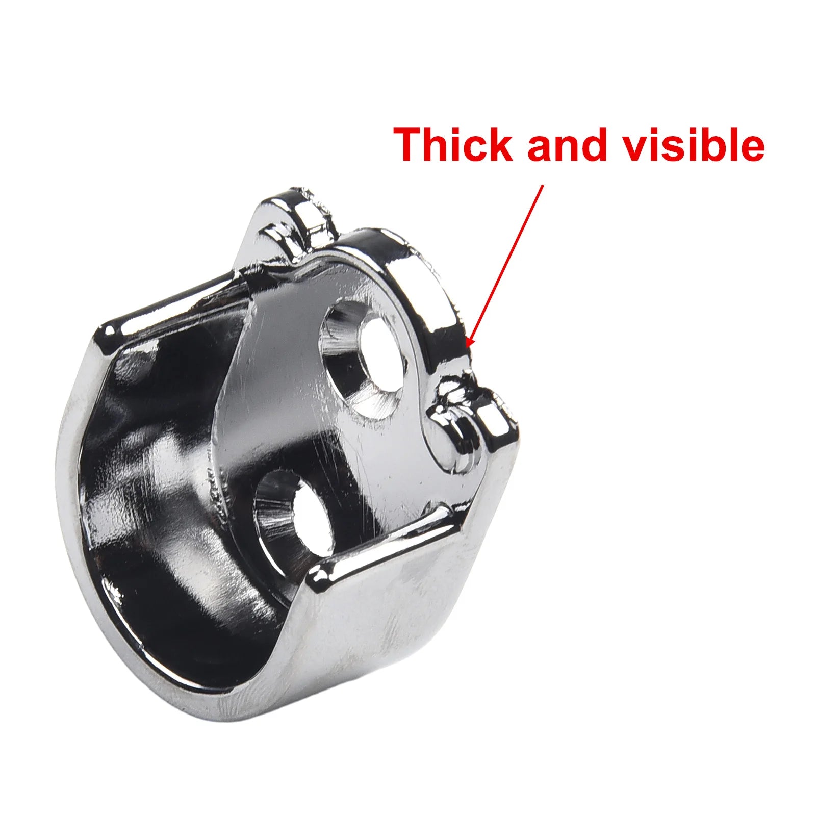Wardrobe Rail Hanger Rod Socket Support Tube Round End Bracket Holder Heavy Duty U Shaped Rod Socket Home Hardware Accessories