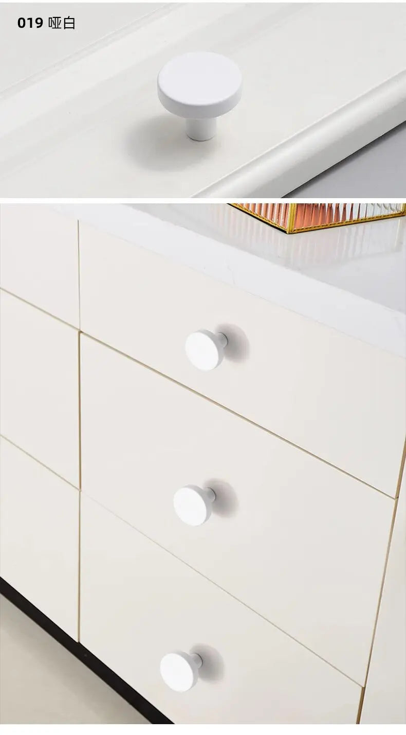 Handles Drawer Cabinet Furniture Kitchen Handles for Cabinet Knob Door Drawer Furniture Kitchen Knob Round Classic Golden Black