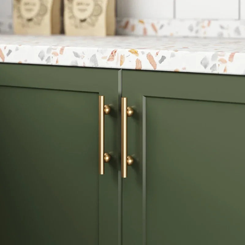 Creative Brass Cabinet Handle New High-end Modern Minimalist Drawer Cabinet Wardrobe Door  Light Luxury Cabinet Long Handle