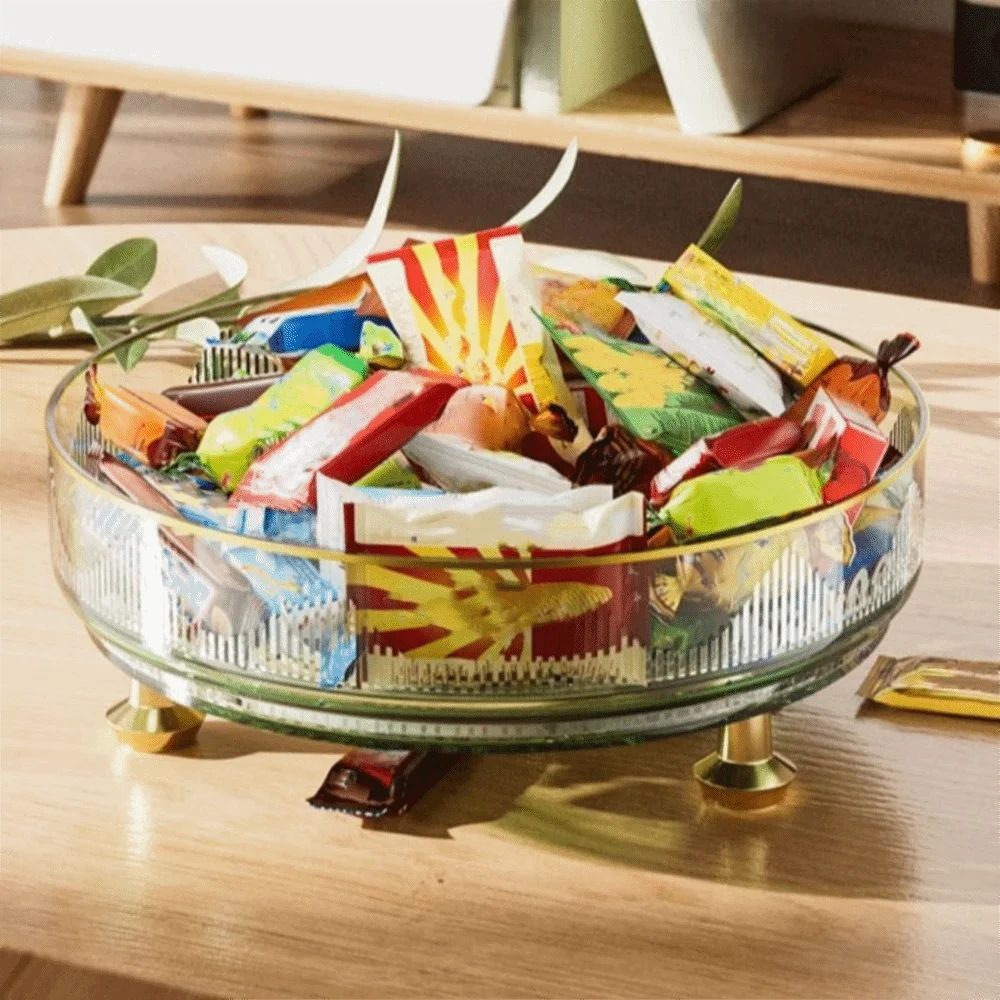 360°Rotating Rotating Spice Rack Clear Plastic Round Storage Tray Non-slip Base Space Saving Kitchen Storage Rack Countertop Use