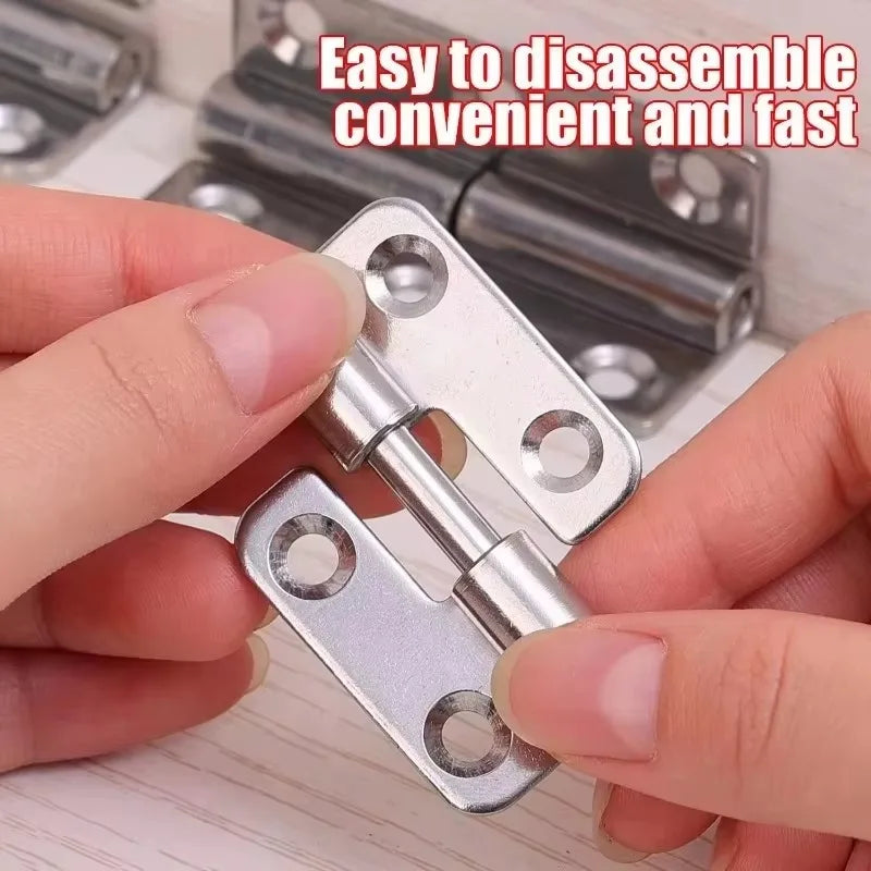 Stainless Steel Hinges Door Connector Universal Furniture Drawer Cabinet Fitting Hinge Detachable Furniture Hardware Accessories