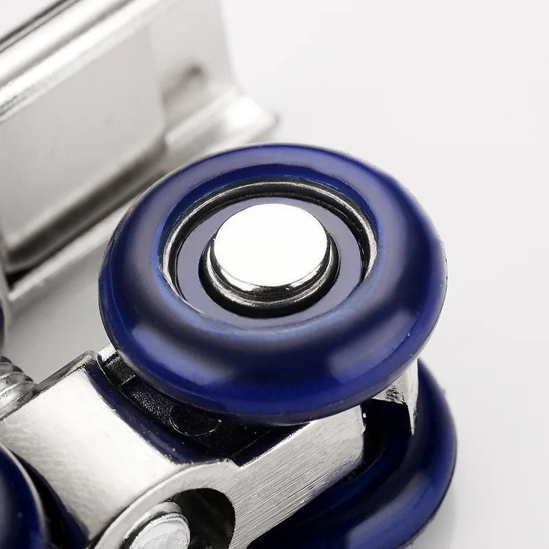 2pcs/set Sliding Door Roller Slide Doors Pulley 4 Wheels Hanging Wheels Rail Track Pulley Home Replacement Hardware