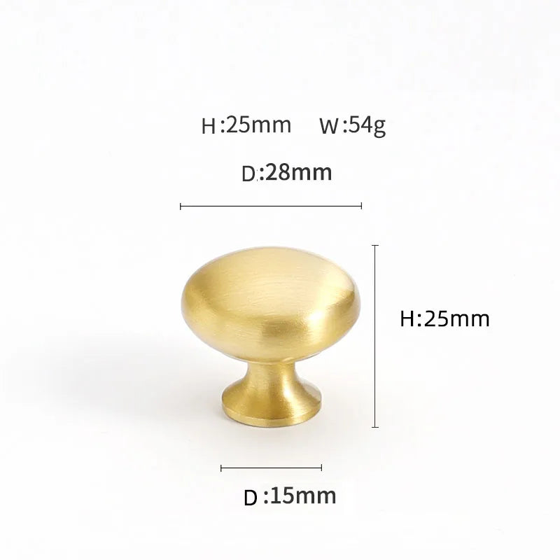 Brass Round Ball Furniture Handles Drawer Knobs Cabinet Gloden Wardrobe Door Pulls  Modern Minimalist Bathroom cabinet