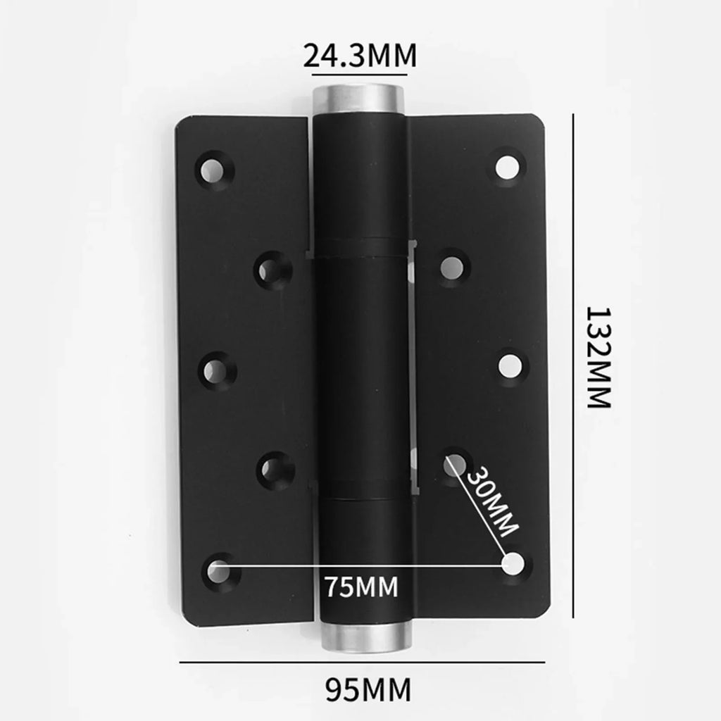 2 Pieces Soft Closing Door Hinge Automatic 90° Positioning Hydraulic Door Closer 5 Inch Adjustable Door Closer Hardware