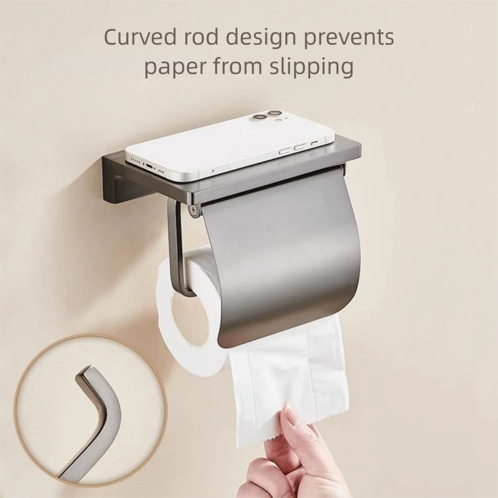 Bathroom Hardware Brushed Nickel Bathroom Accessories 304 Stainless Steel Hook Towel Rack Toilet Paper Holder Toilet Brush