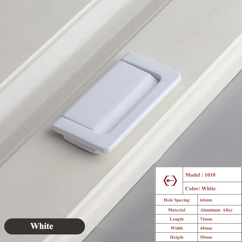 Modern Simple White Long Cabinet Handle Kitchen Cupboard Furniture Length Door Handle  Wardrobe Closet Hardware Drawer Pull Knob