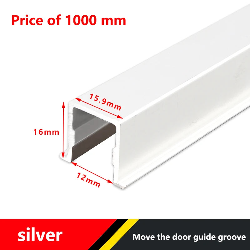 Sliding Door Track Slideway Solid Wood Folding Sliding Door Sliding Rail Hanging Rail Slow Lifting Wheel Hanging Door Guide Rail