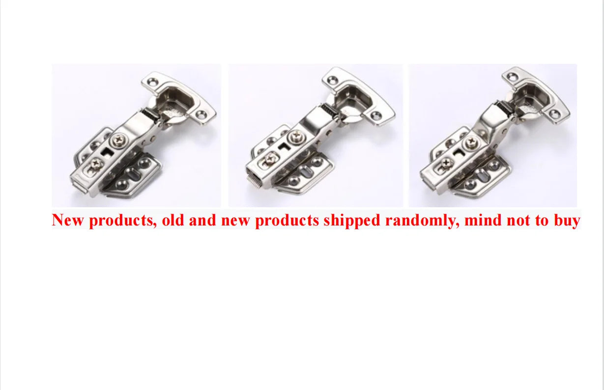 4Pcs Hinge Stainless Steel Hydraulic Cabinet Door Hinges Damper Buffer Soft Close Kitchen Cupboard Furniture Full/Embed