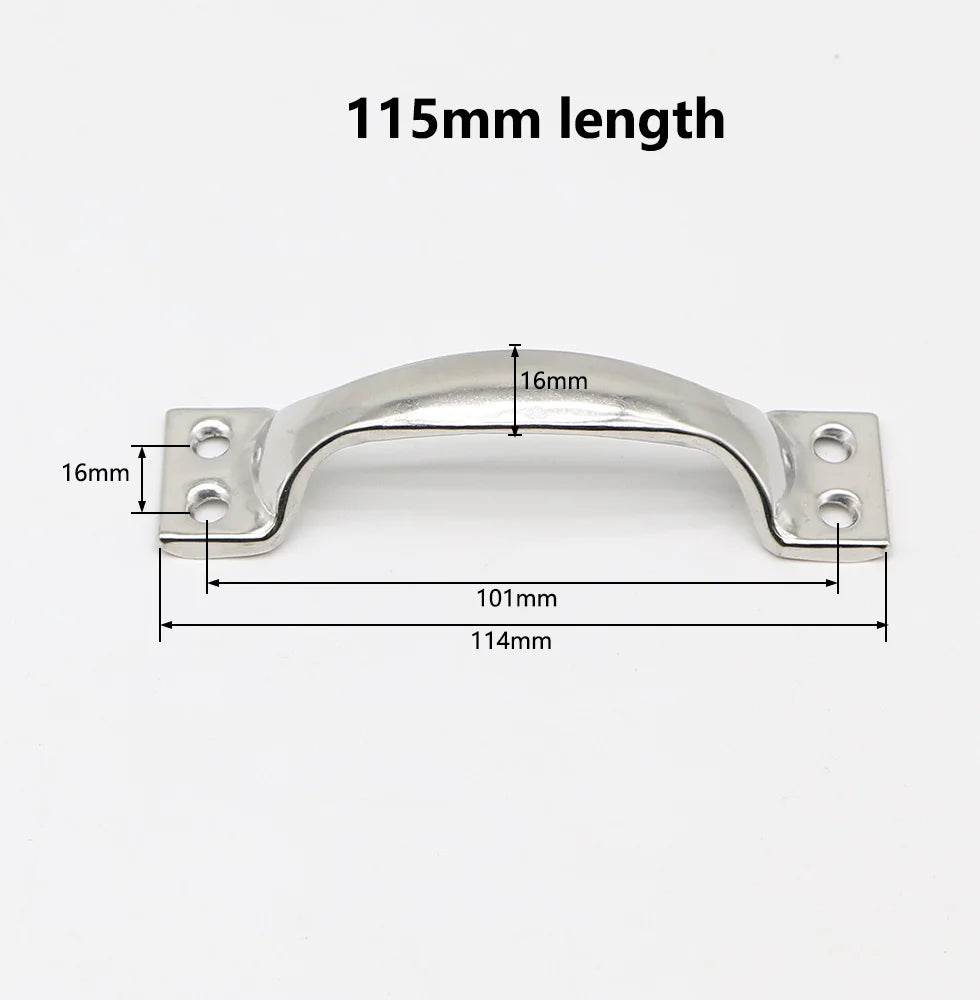 Stainless Steel Handle Arc Luggage Cabinet Drawer Wooden Door Old-fashioned Ordinary Simple