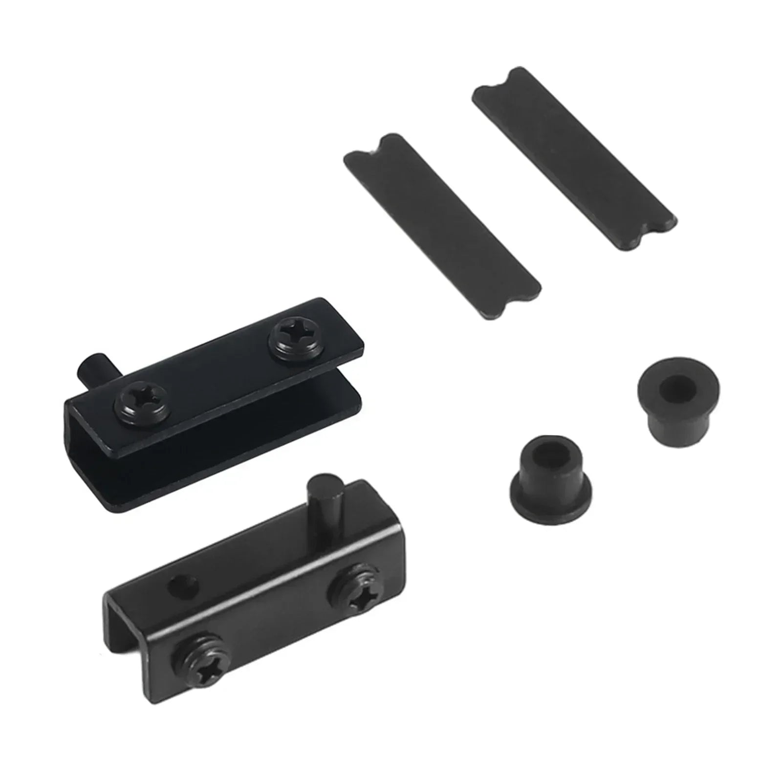 Heavy Duty Glass Door Hinges Rustproof Stainless Steel Fits 5~6mm Thick Glass Protects Glass Effectively