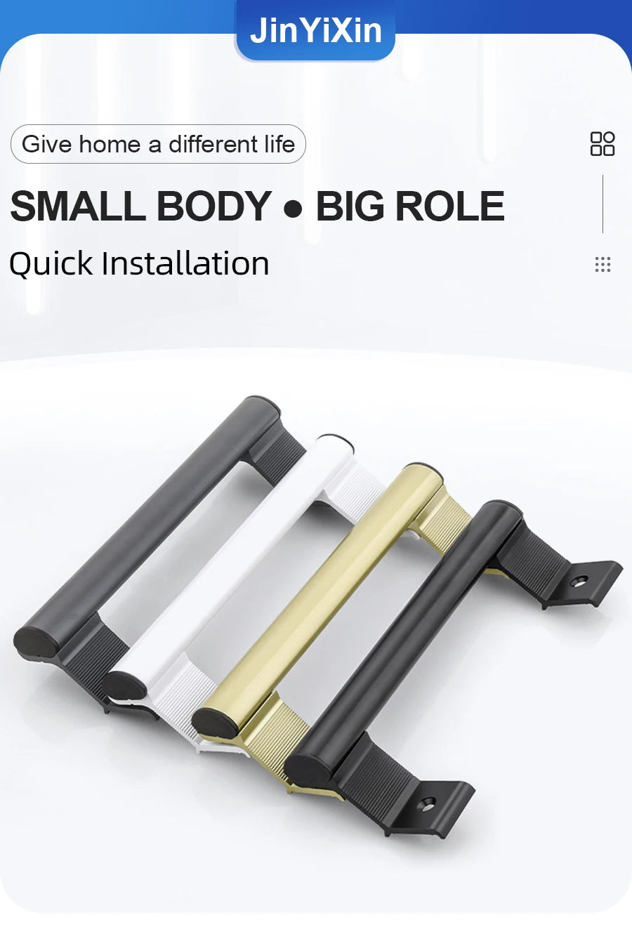 Heavy-Duty Aluminum Door Handles Window Door Handles Cabinet Pulls Kitchen Furniture Handles Hardware
