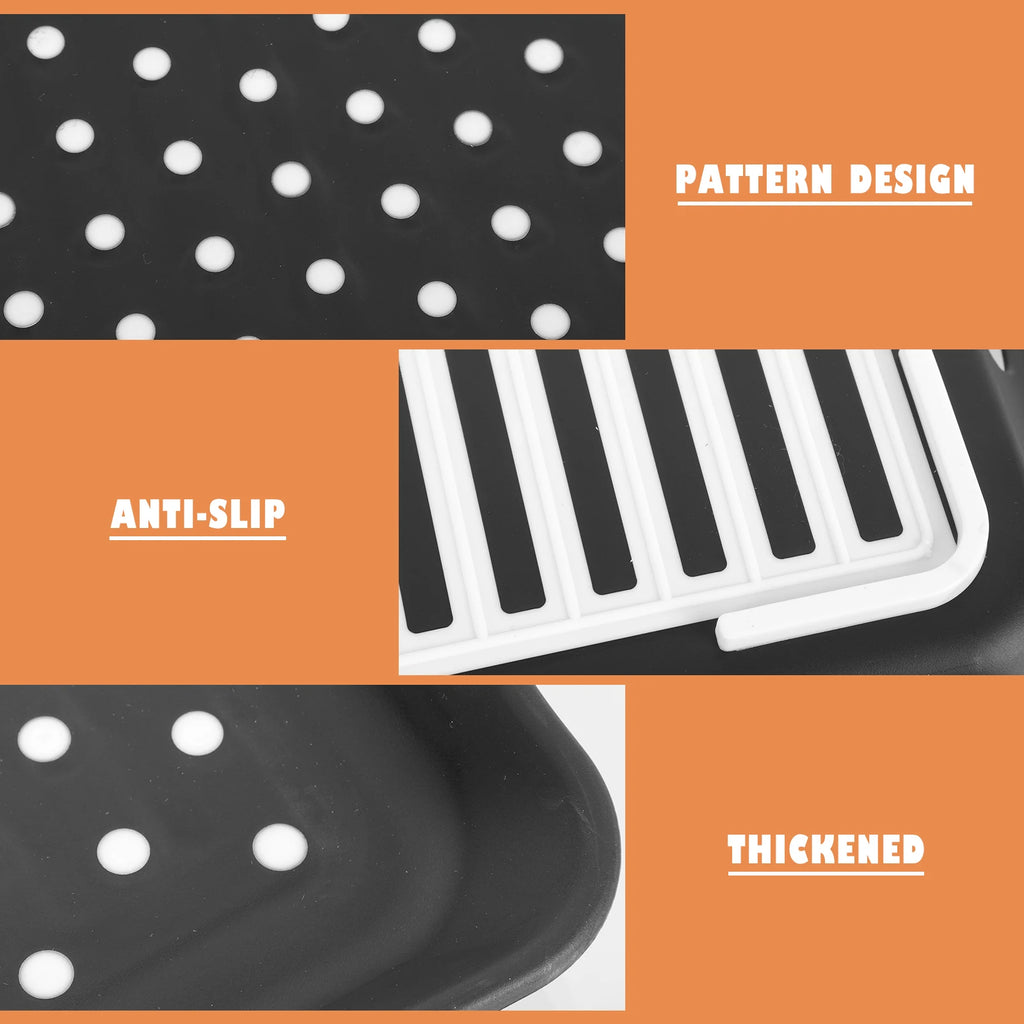 1pc Rectangular Polka Dot Plastic Tray Non- For Food Home Decor Gift Rectangular Serving Tray Cake Serving Plate
