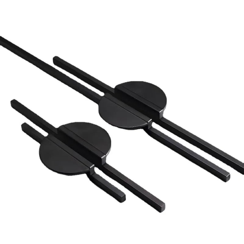 Modern Simple Black Round Counter Cabinet Door Pulls Drawer Knobs Furniture Handles Kitchen Cupboard Door Handles Hardware