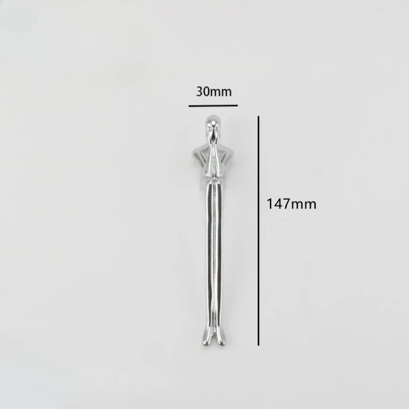 Brass Handle Nordic Modern Simple Wardrobe Door Cabinet Drawer Luxury Humanoid Copper Cabinet Creative Long Handle Drawer Knobs