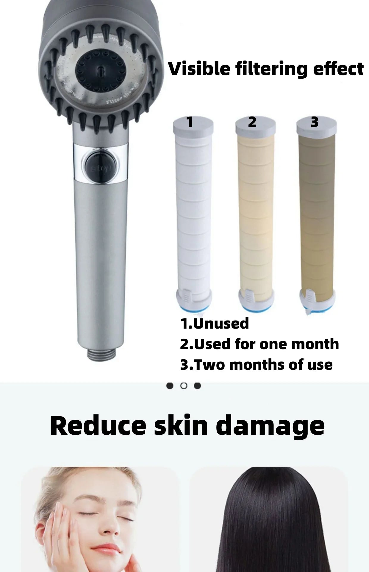 Shower Head High Pressure Head Rainfall High Preassure Water  Saving Bathroom Accessary Pressurized Nozzle Universal Adaptation