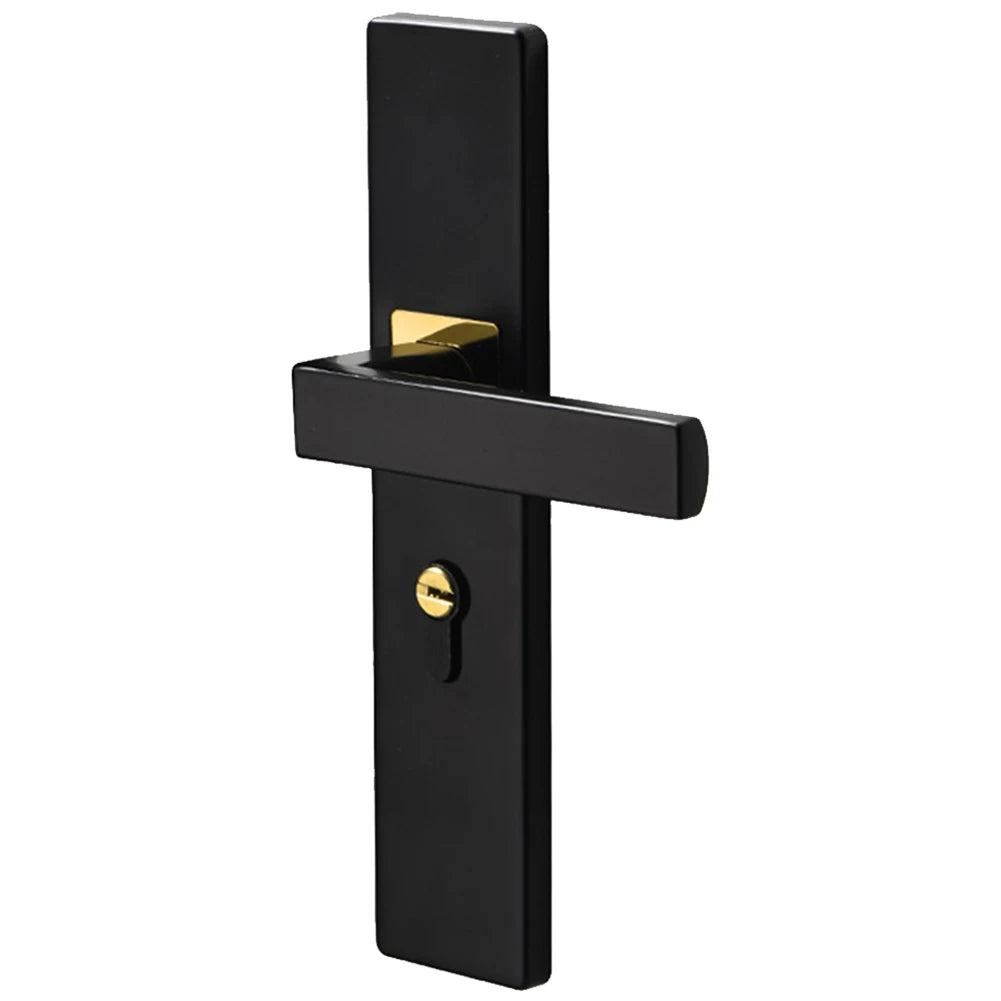 Mute Door Lock Split Handle Metal Door Security Lock with Keys Security Entrance Mechanical Door Lock for Bedroom Bathroom
