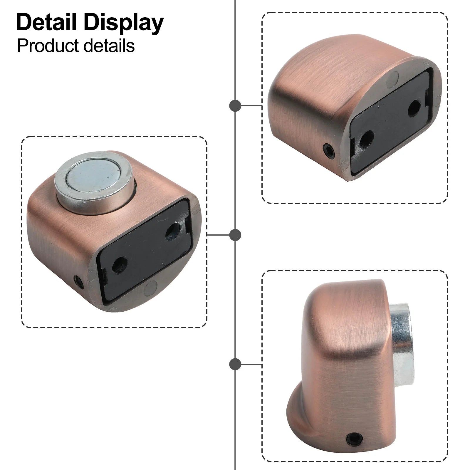 Door Holder Home Improvement Magnetic Door Stopper Easy To Install Modern Minimalist Design Reliable Manual Control