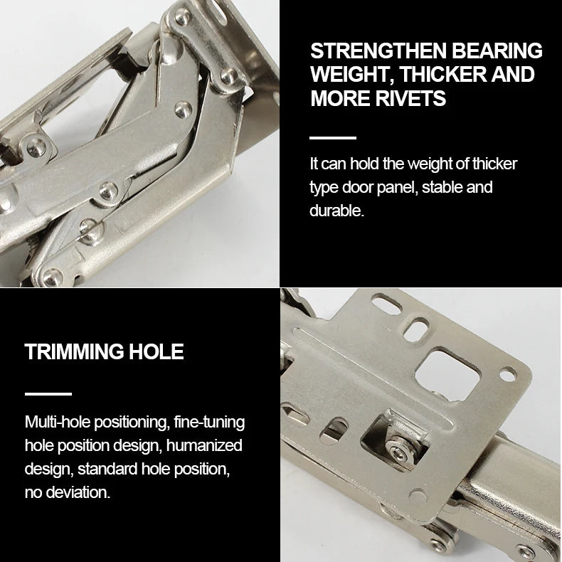 Soft Closing Hydraulic Hinges, 170 Degree Damping Buffer Cabinet Furniture Folding Hinge, Suitable for plate thickness 16-40mm