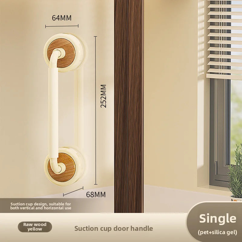 Suction cup door handle, no punching, powerful shower room, kitchen sliding door, glass door, cabinet door, refrigerator handle,