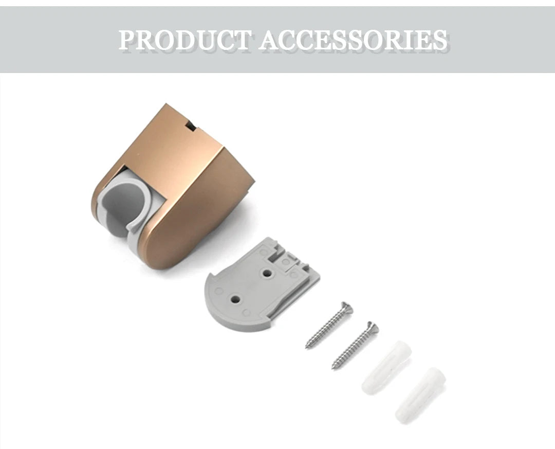 Bathroom Accessories ABS Adjustable Handheld Shower Bracket Wall Mount Chrome/Brushed Gold/White/Rose Gold/Grey/Matte Black