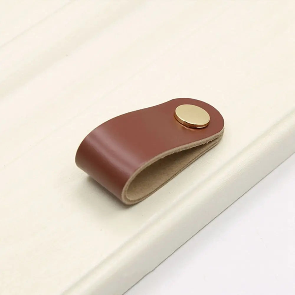 Children's Furniture Hardware Kitchen Wardrobe Cabinet Environmentally Drawer Handle Door Pulls Furniture Knobs Leather Handle