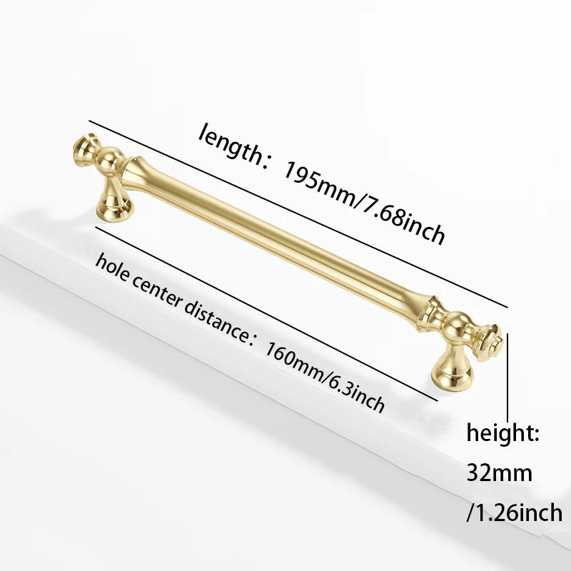 Furniture handles for kitchen cabinets, dressing table drawers, and wardrobes, durable and suitable for home decoration