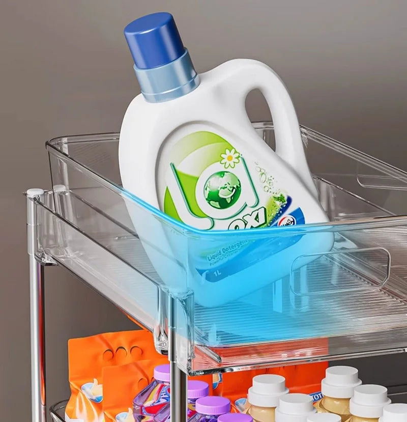 2/3 Layer Under Sink Storage Organizer Multipurpse Rack Countertop Cabinet Under Sink Storage Rack Bathroom Kitchen Organizer