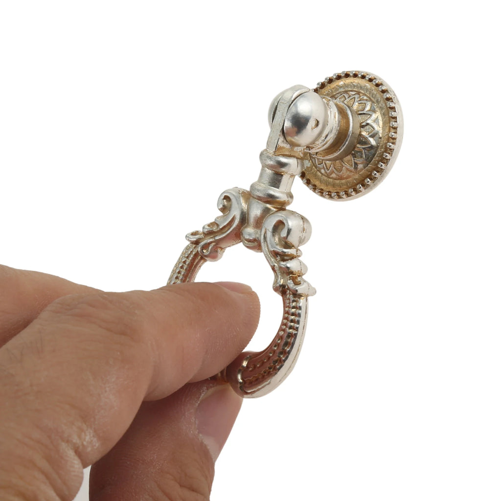 Antique Silver Gold Drawer Cabinet Knobs Furniture Handles Door Pulls for Cupboard Kitchen Retro Hardware Home Decor with Screw