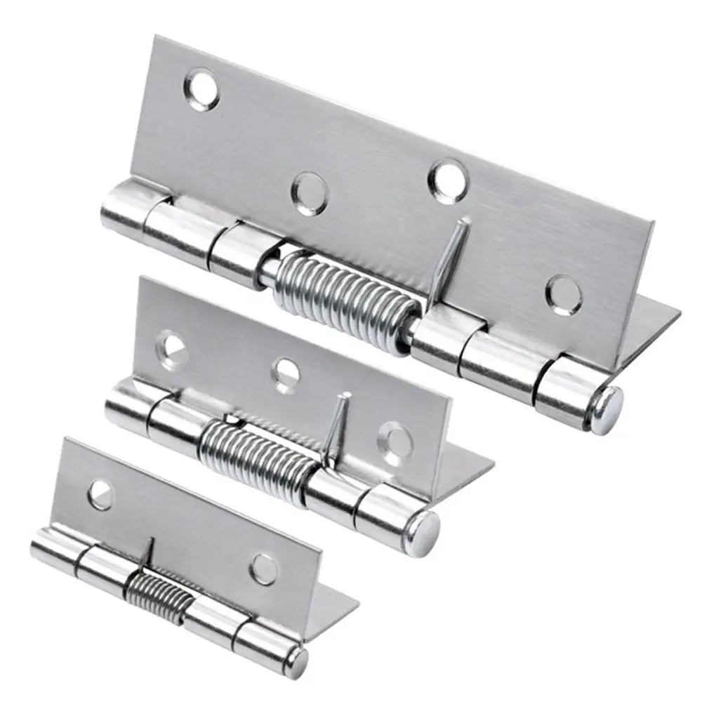 Stainless Steel Automatic Rebound with Spring Cross Hinge Window Accessories Door Hinges Furniture Supplies