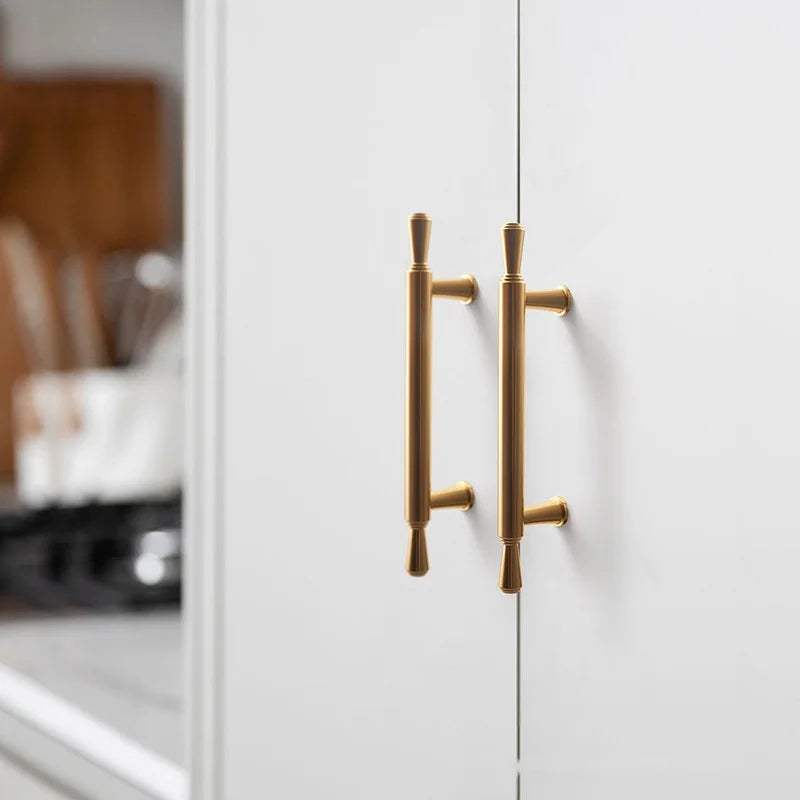 Long Kitchen Cabinet Hardware Cupboard Handles T Bar Furniture Hardware Drawer Pulls Rose Gold Door Handle Kitchen Accessories