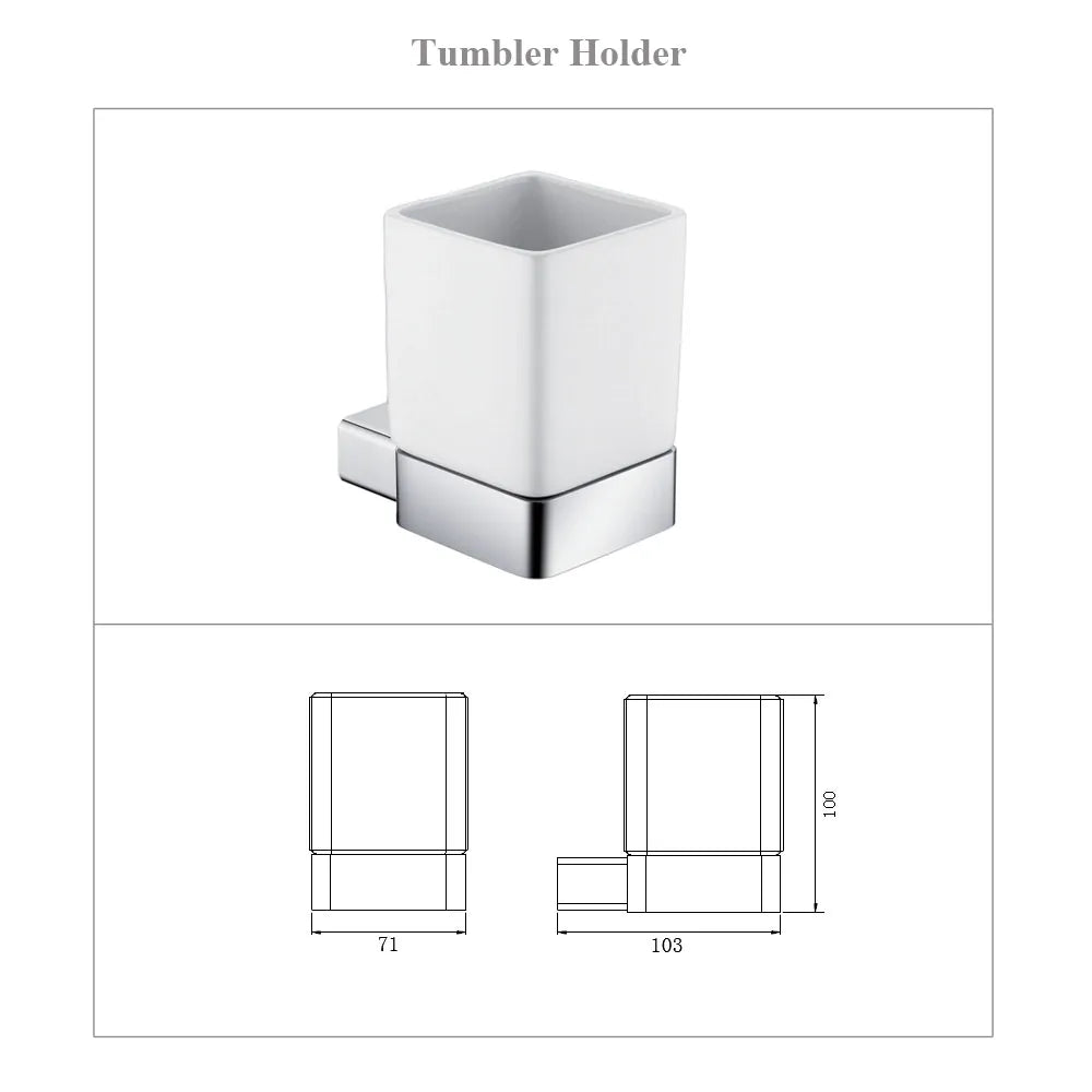 Aluminum Bathroom Accessories Sets Roll Paper Holder Toilet Brush Holder Ceramic Holder Towel Bar Towel Holder Robe Hook Anodize