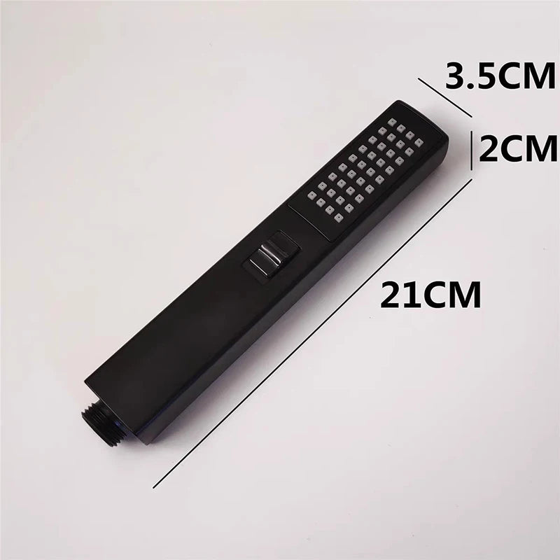 Bathroom Accessories Black Wall Stainless Steel Handheld Sprinkler Shower Mounting Black Shower&Spray 2 Function Handheld