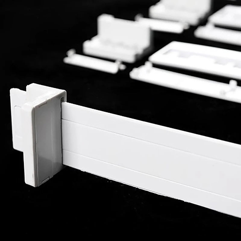 Refrigerator Slide Rail 1Set Embedded Fridge Door Mounting Kit Sliding Guide Rail With Installation Tool For Easy Movement