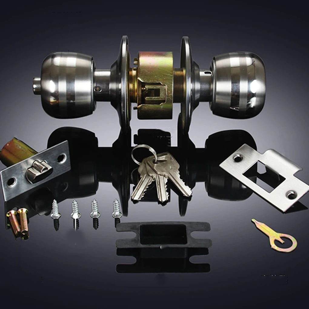 Universal Door Handle Knobs  Bedroom Living Room Lock Bathroom Entrance Locks Accessories with Keys Door Lock