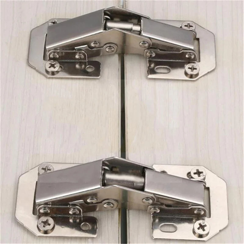 170 Degree Furniture Cabinet Door Hydraulic Hinge with Screws Soft and Slow Close Thick Door Panels Door Wardrobe Hinge Hardware