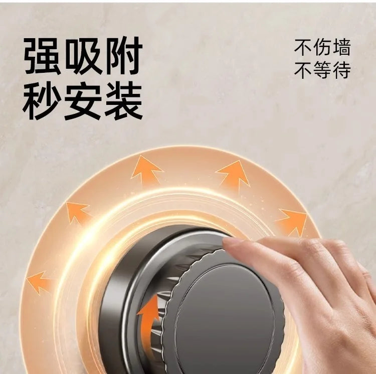 Towel Rack Bathroom No-Drill Storage Rack Suction Cup Wall-Mounted Towel Rack Toilet Bathroom Double Towel Hanging Rod