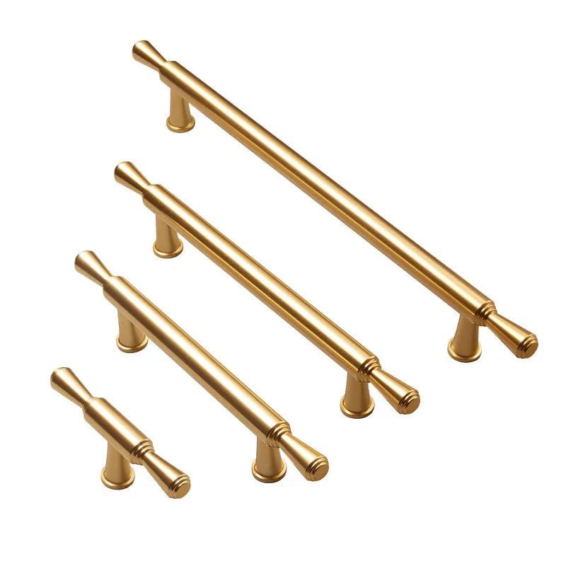 Long Kitchen Cabinet Hardware Cupboard Handles T Bar Furniture Hardware Drawer Pulls Rose Gold Door Handle Kitchen Accessories