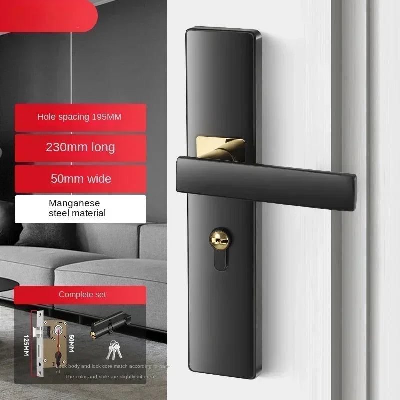 Apartment Room Wood Door Lock Set  House Anti-theft House Interior Door Bedroom Furniture Security Lock For Home Doors With Key