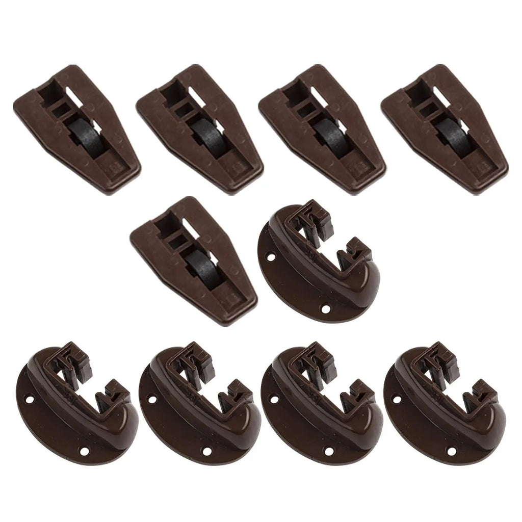 Drawer Slides Set Five Sets Practical Drawer Stop with Roller for NightStand